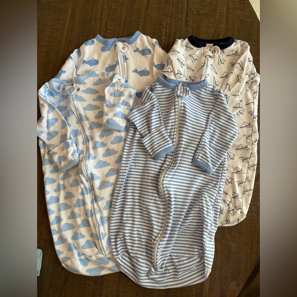 Hudson Baby Boy Cotton Zipper Sleep Sack - Set of 4